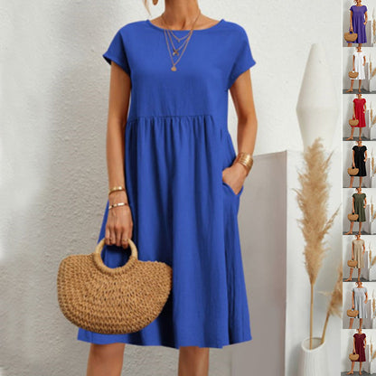 Women’s Summer A-Line Dress with Pockets