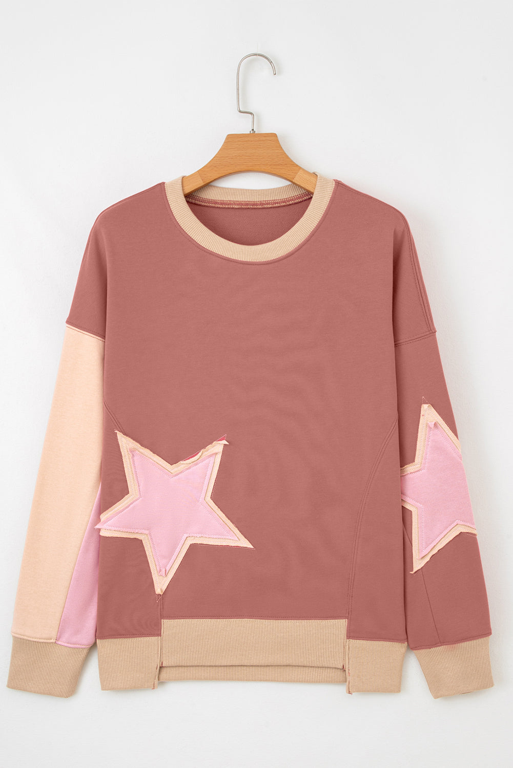 Threaded Pear Bern Hem Drop Shoulder Sweatshirt