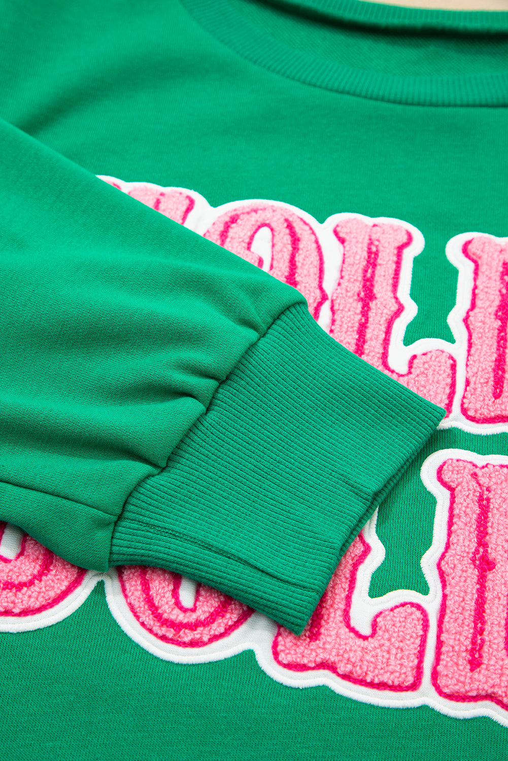 Threaded Pear Luz Embroidered Christmas Holiday Sweatshirt