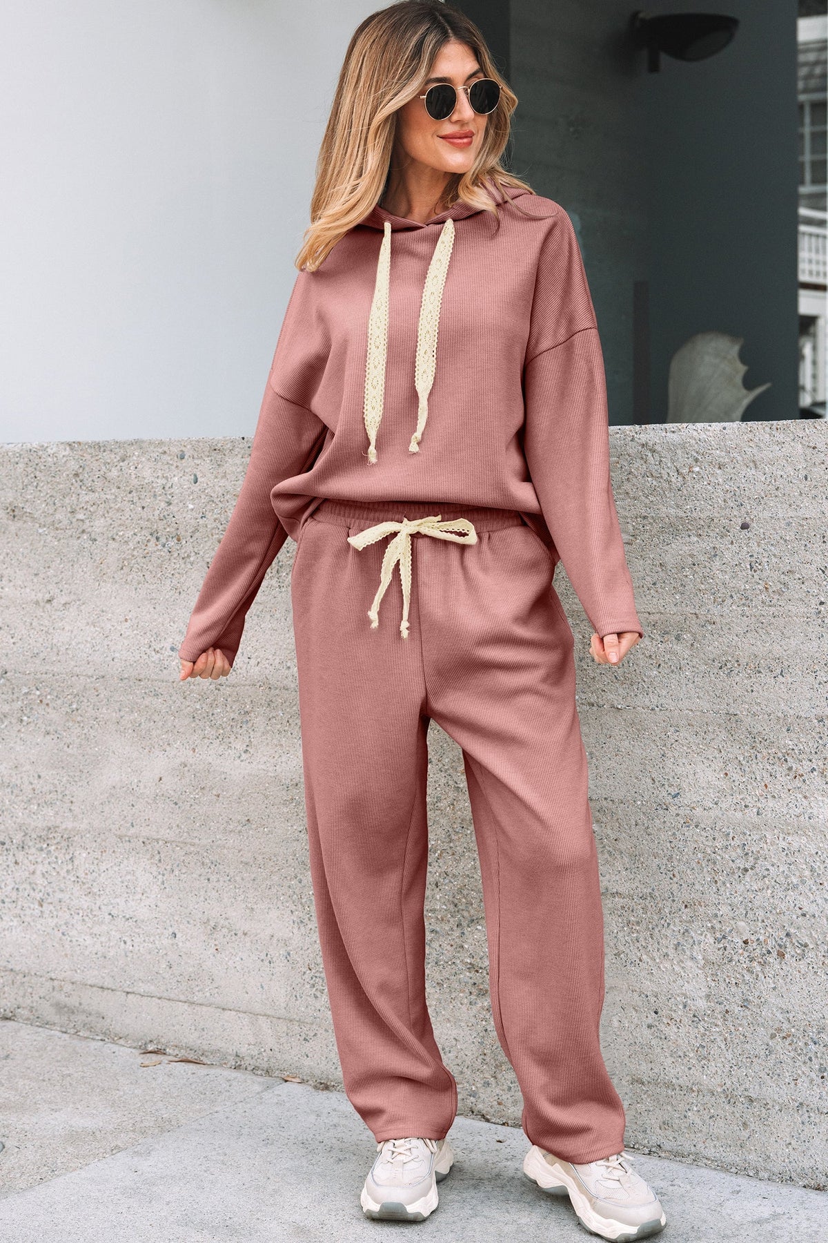 Threaded Pear Cleo and High Waist Pants
