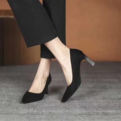 Women’s Stylish Pointed-Toe High Heels | High-Sense Professional Stiletto Pumps | Trendy Minimalist Sleek Office Heels | Luxury-Label Statuesque Radiant Footwear | 2026 High-Fashion Emerald-Luxe Essential
