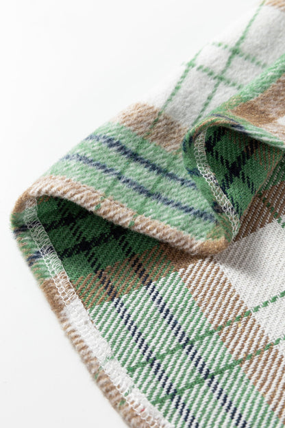 Threaded Pear Abigail Plaid Casual Flannel Shacket