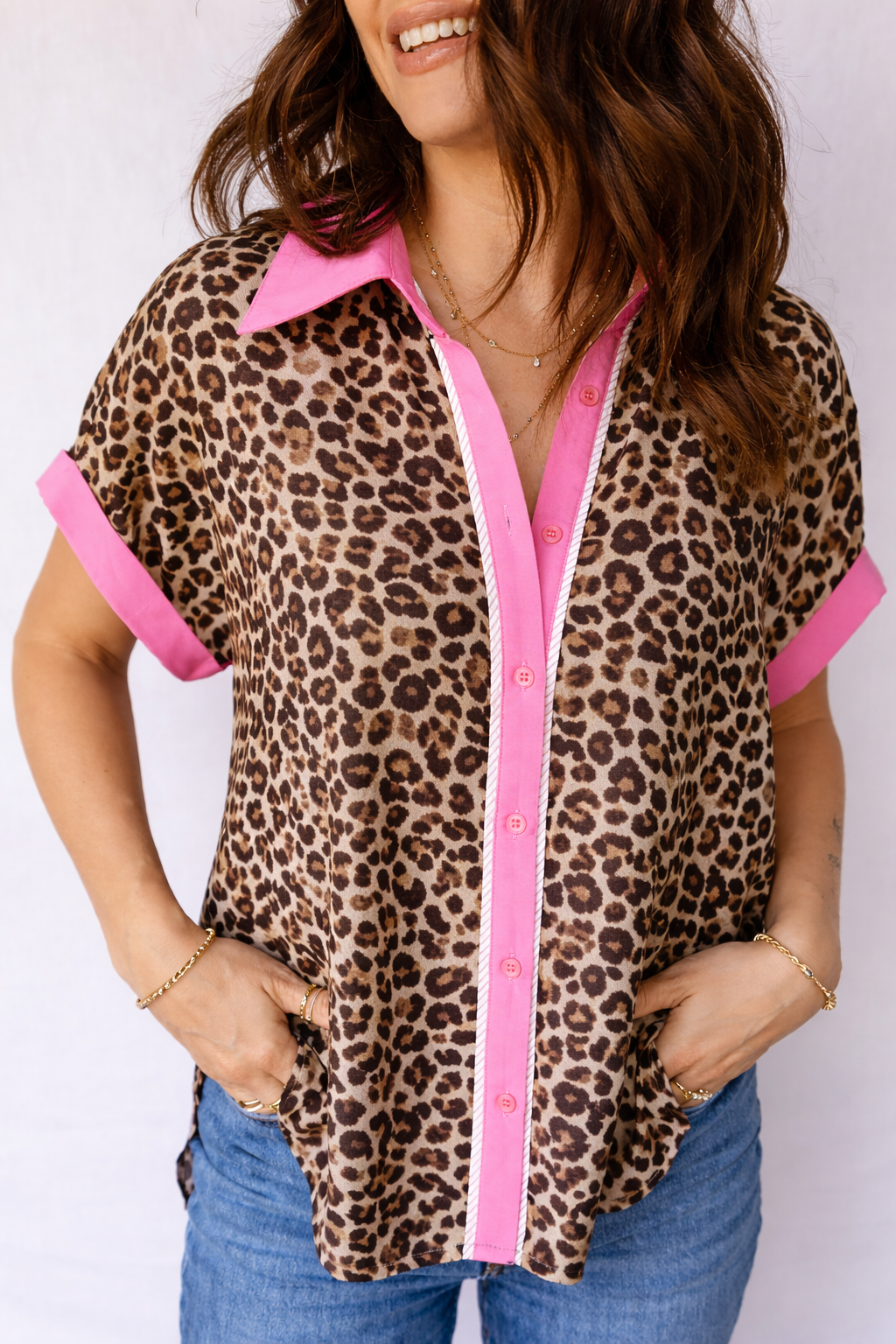 Threaded Pear Lakelynn animal Short Sleeve Shirt