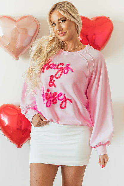 Threaded Pear Emery Embroidered Raglan Sleeve Sweatshirt