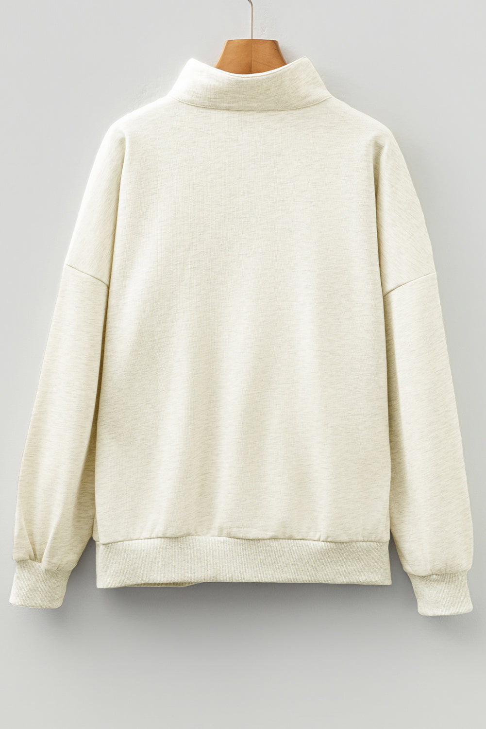 Threaded Pear Felitina Patchwork Zip Collar Pullover