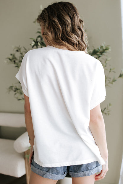 Threaded Pear Fallon Floral Dolman Sleeve Top