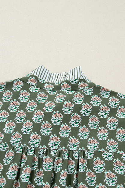 Threaded Pear Olivia 4 Sleeve Floral PLUS Dress
