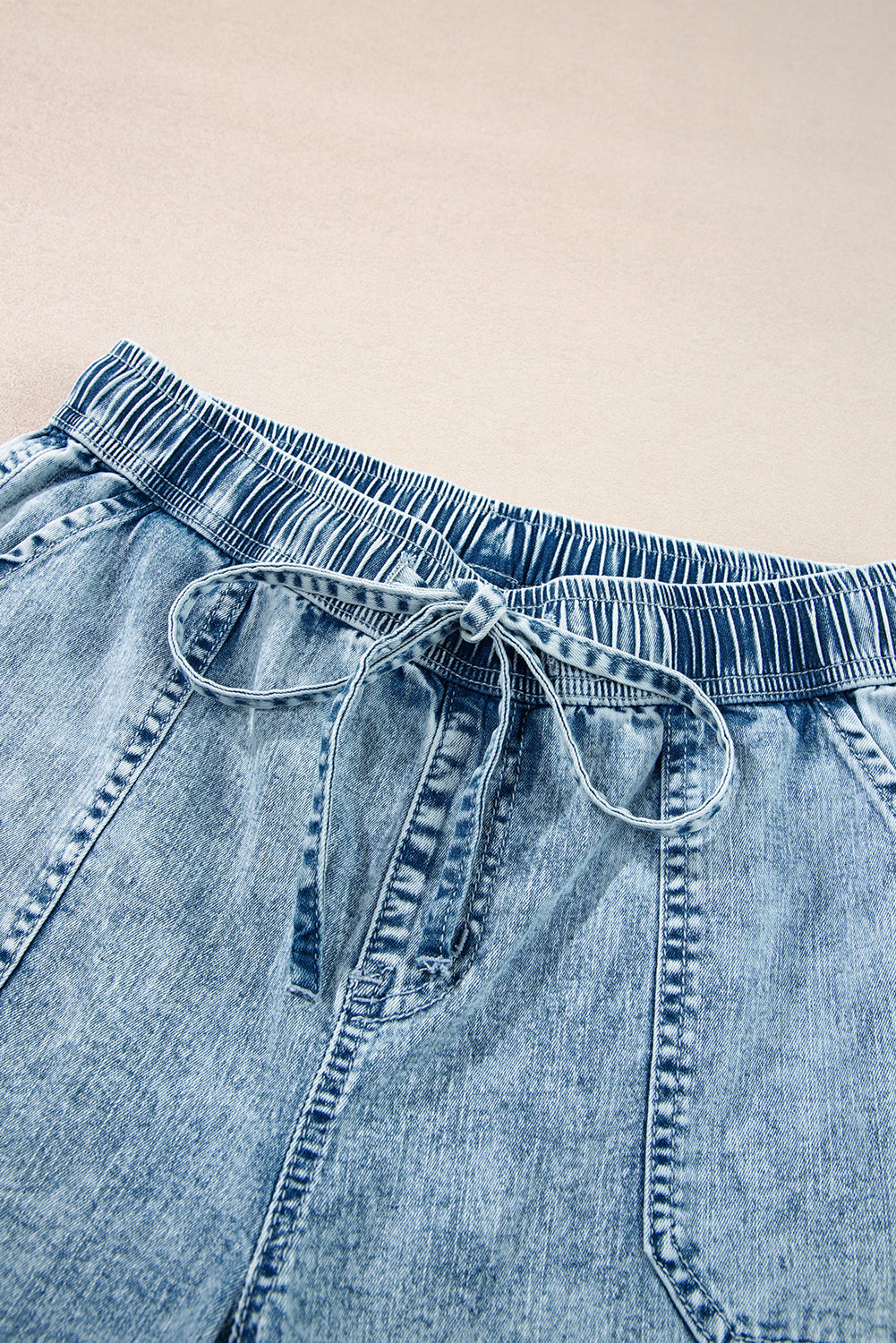 Threaded Pear Yamileth Waistband Loose Straight Pants