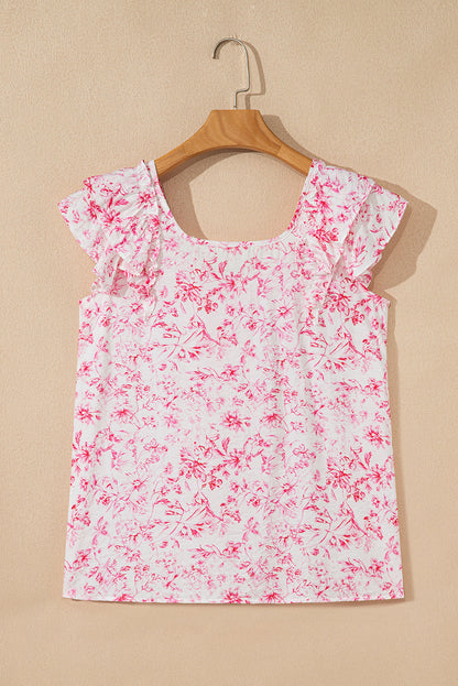 Threaded Pear Aya Bow Back Square Blouse