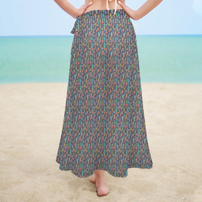Baha Ranch Cactus Crazy Beach Coverup Skirt
