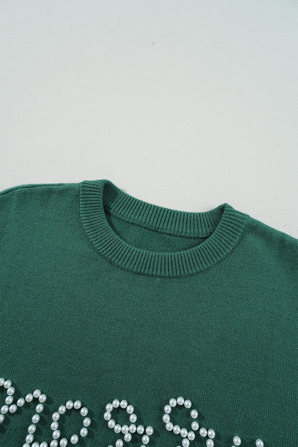 Threaded Pear Aria Beaded Merry Casual Sweater