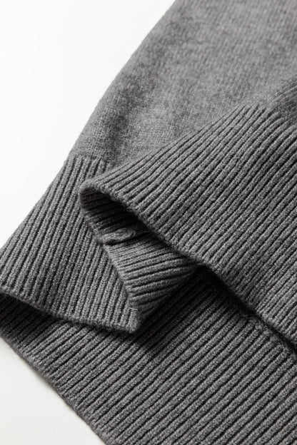 Threaded Pear Katelyn Patchwork Cuffs Loose Sweater