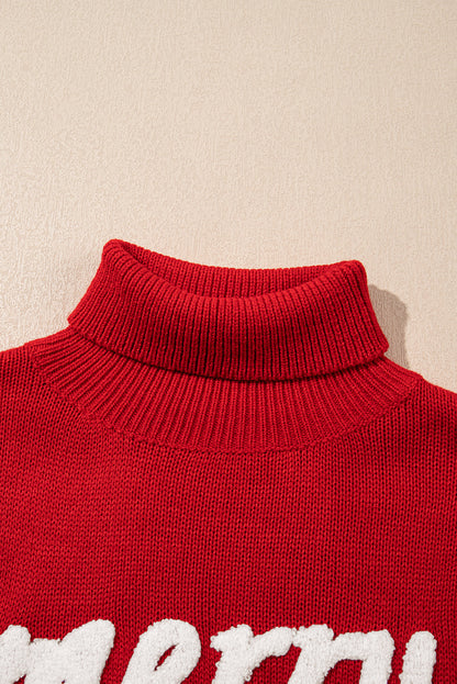 Threaded Pear Isabella Sleeves Christmas Turtleneck Sweater