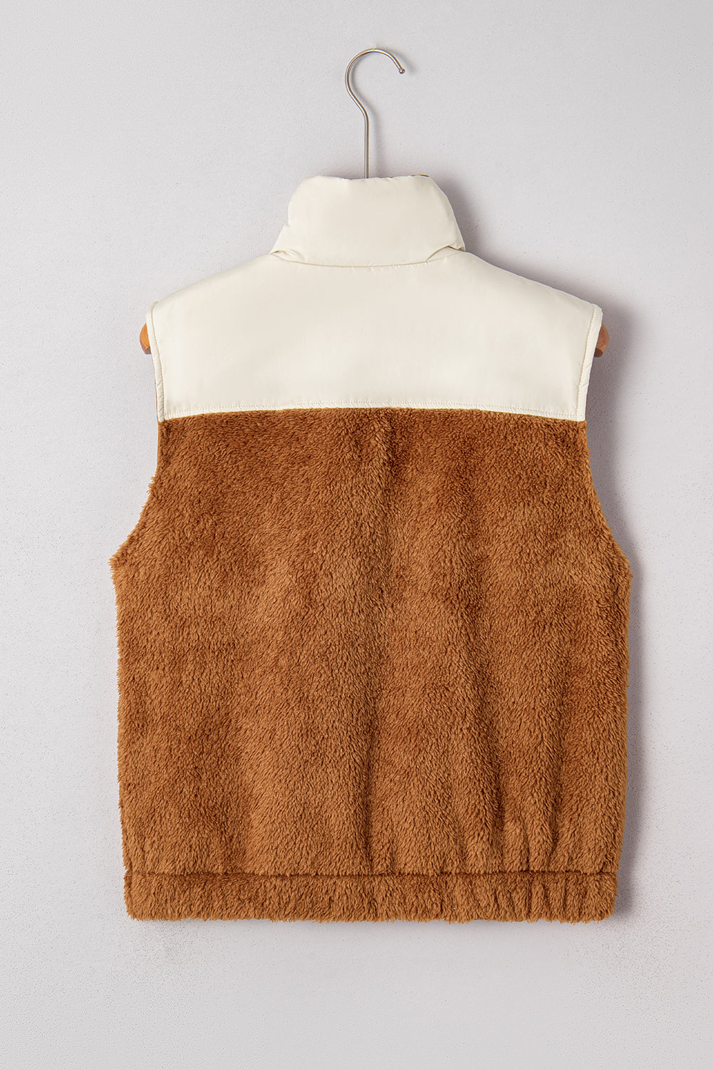 Threaded Pear Elizabeth Patchwork Zipper Stand Vest