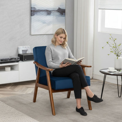 Accent Chair, Classic Mid Century Modern for Extra Seating