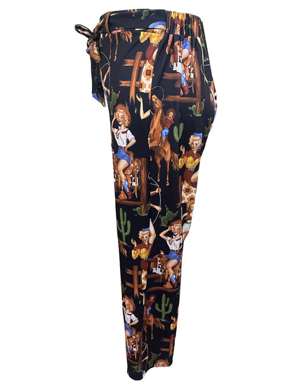 European & American Style Casual Pants for Women | Comfortable High-Waist Relaxed Trousers | Versatile Daily Wear Straight-Leg Pants | Modern Urban Chic Bottoms