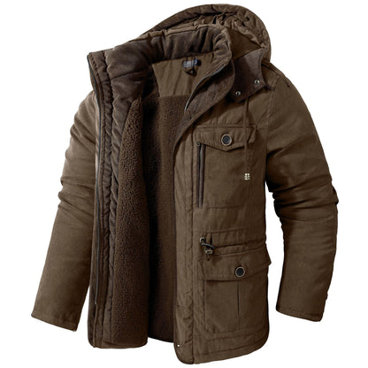 Men's Lambswool Hooded Jacket