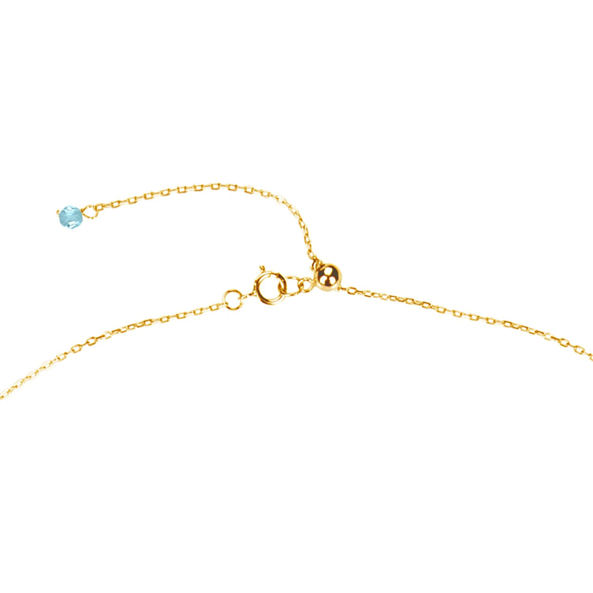 12MM Freshwater Pearl and Natural Aquamarine Necklace 18K Plated Sterling Silver