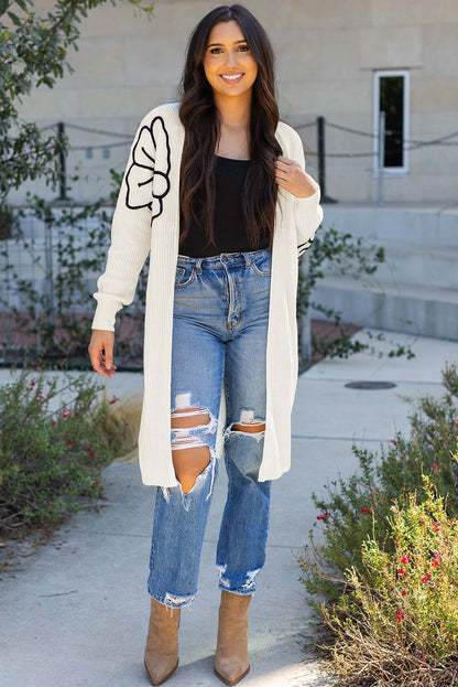 Threaded Pear Trinity Open Front Duster Cardigan