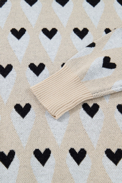 Threaded Pear Aspyn Ribbed Trim Loose Sweater