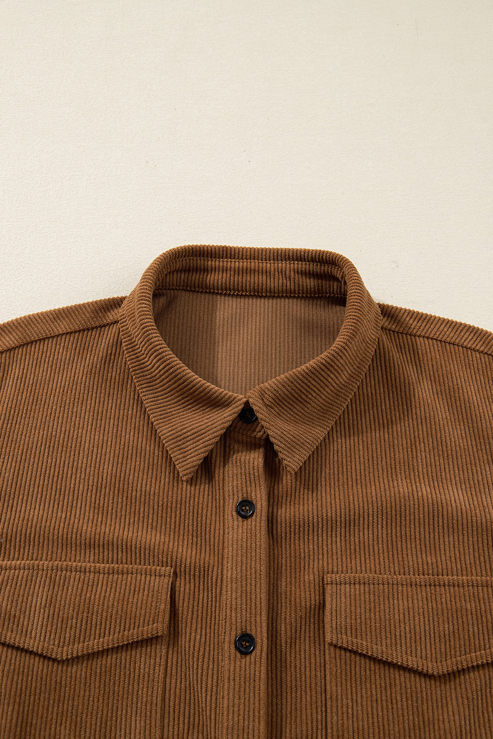 Threaded Pear Galilea Corduroy Full Collared PLUS Shirt
