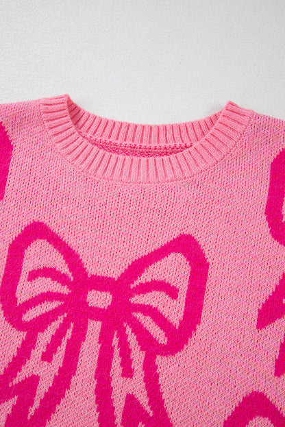 Threaded Pear Jaderae Drop Shoulder Loose Sweater