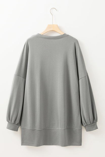 Threaded Pear Sequin Happy Halloween Long Sleeve Top