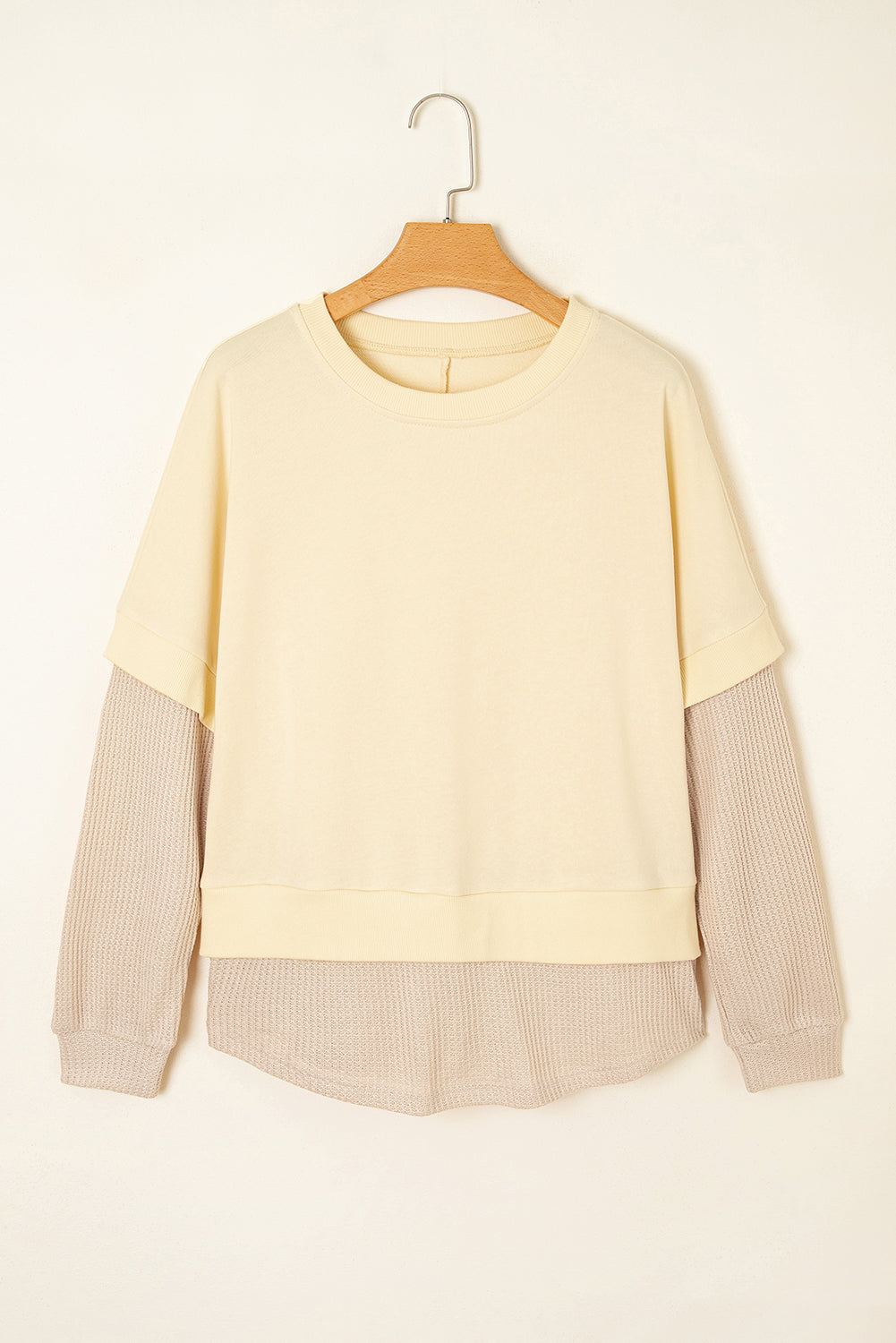 Threaded Pear Evajira Two Piece Patchwork Sweatshirt
