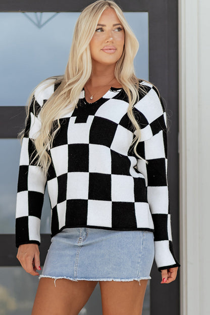 Threaded Pear Amelia Drop Shoulder Knit Sweater
