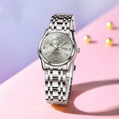 Women’s Roman Scale Fashion Watch | Waterproof Calendar Quartz Wristwatch | High-Sense Executive Ladies Timepiece | Trendy Minimalist Roman Numeral Watch | 2026 High-Fashion Luxury Waterproof Watch