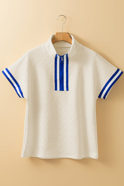 Threaded Pear Lakelynn Colorblock Short Sleeve Top