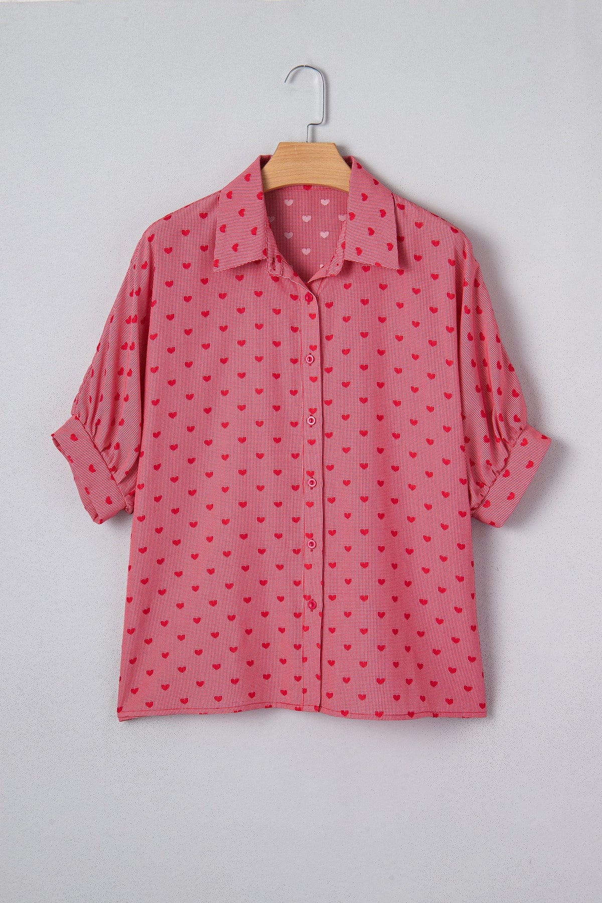 Threaded Pear Charlie Sleeve Loose Valentine Shirt