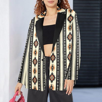 Colores De Mexico Mariachi Aztec Women's Blazer