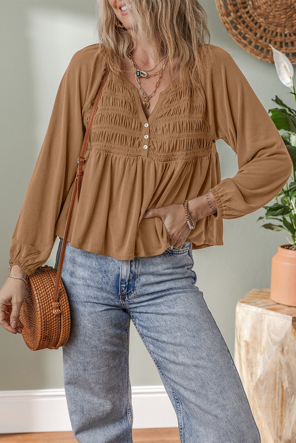 Threaded Pear Elodie Bust Flow Fit Blouse