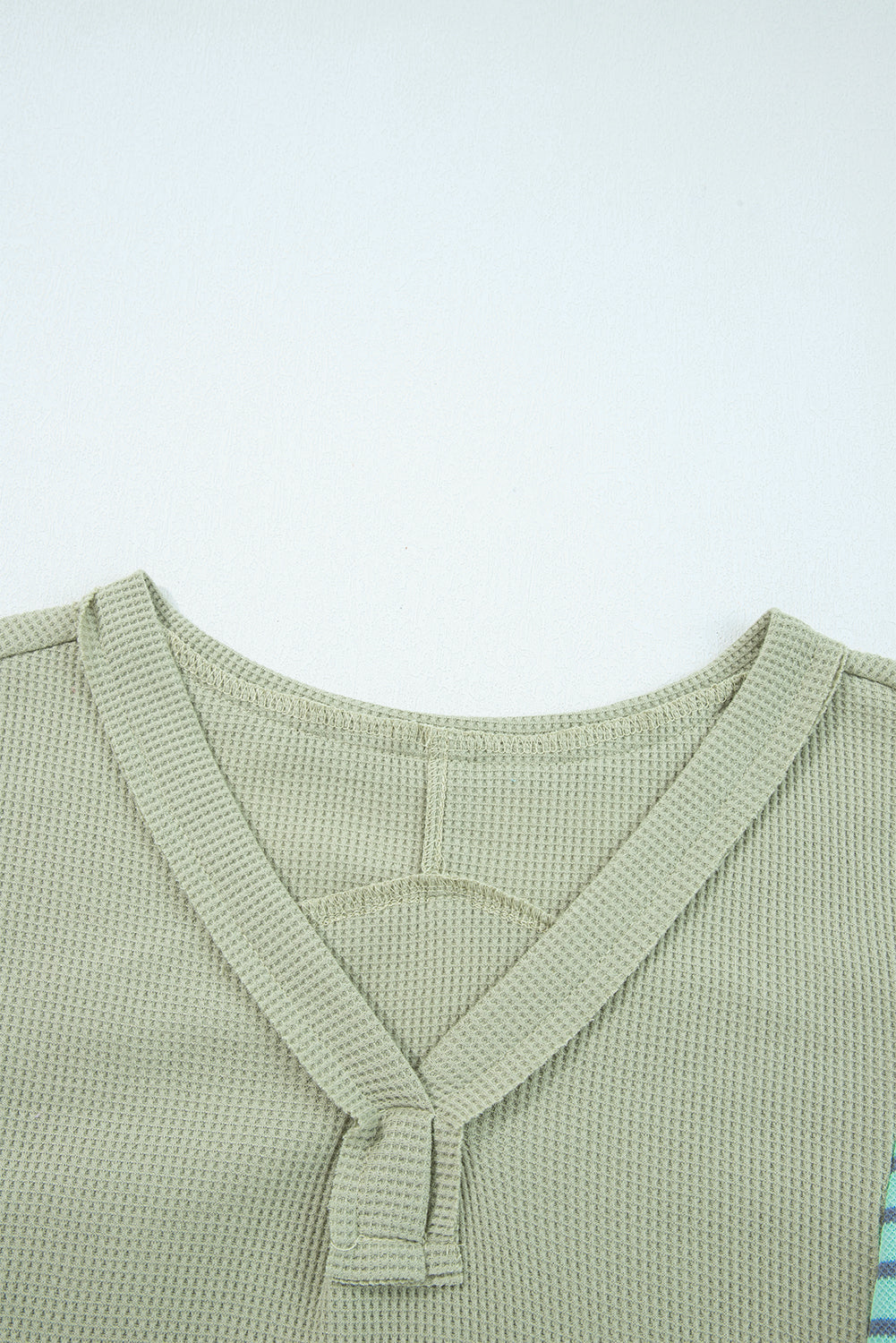 Threaded Pear Madison Exposed Seam Waffle Baggy Pullover