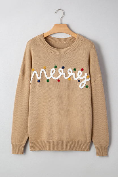 Threaded Pear Theresa Detail Christmas Dolman Sweater