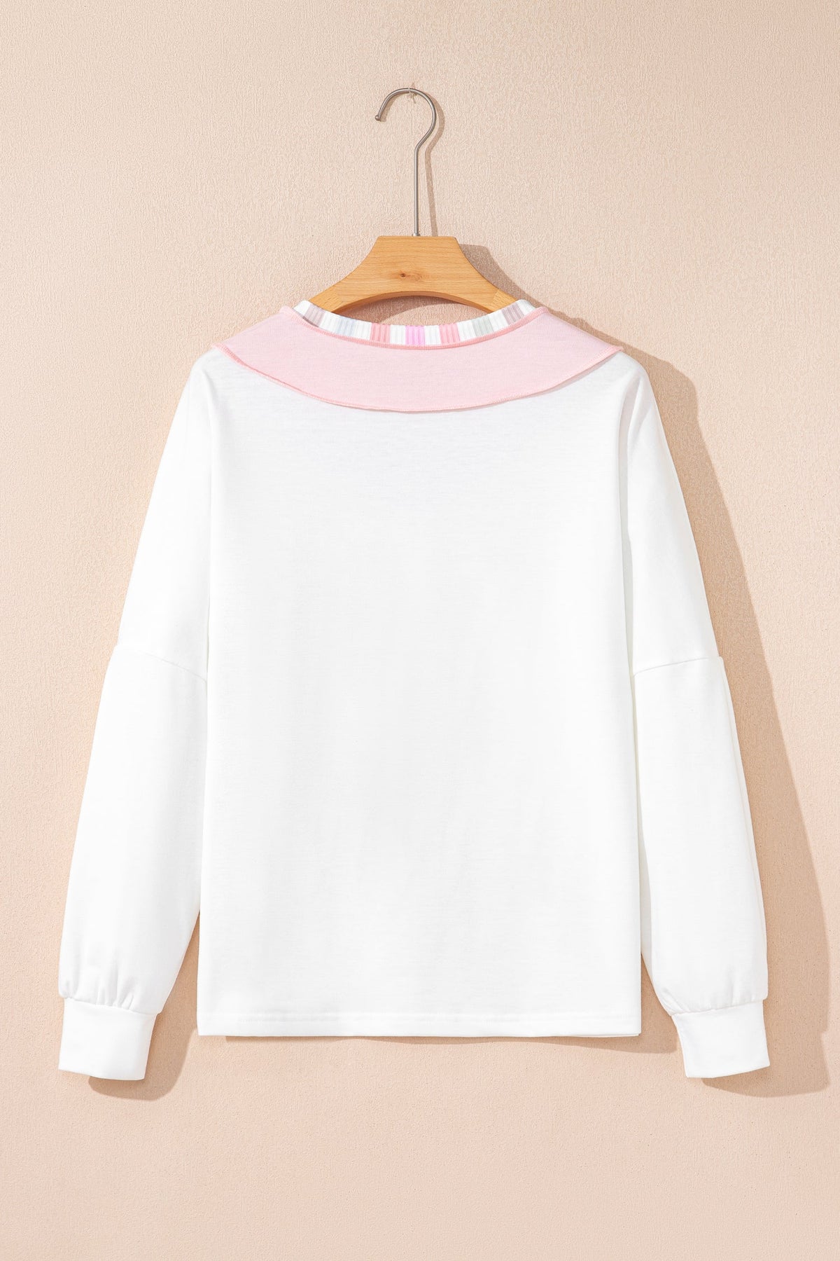 Threaded Pear Promise Color Block Loose Long Sleeve Top