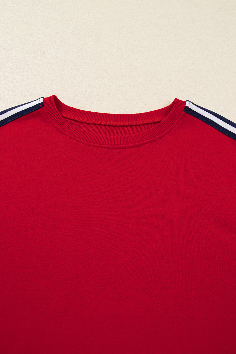 Threaded Pear Seramya Striped Detail Varsity Sweatshirt