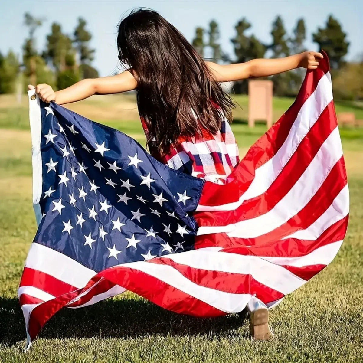 Embroidered Stars American Flag