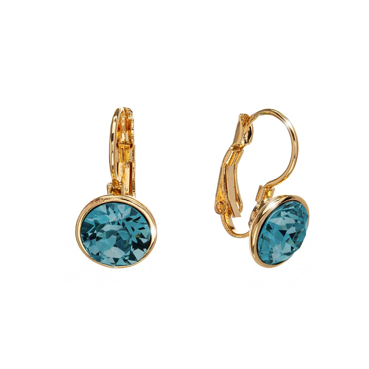 Classic Leverback Earrings with Sparkling Swarovski Crystals