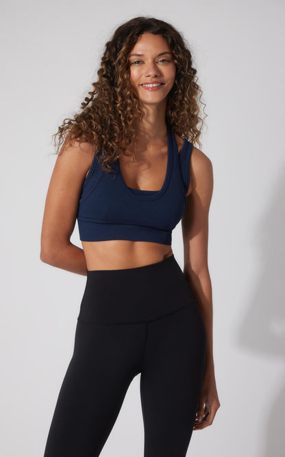 90 Degree by Reflex Seamless Ribbed Double Layer Bra