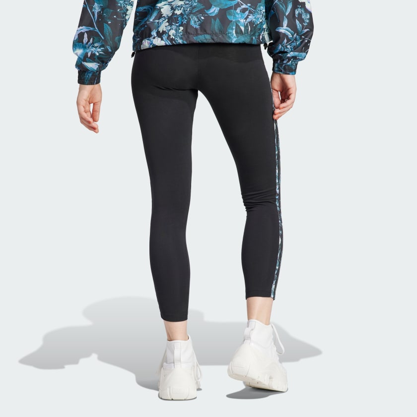 adidas Women's 3 Stripe Floral Leggings