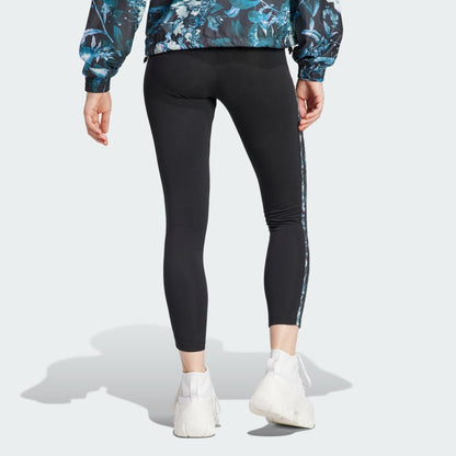 adidas Women's 3 Stripe Floral Leggings