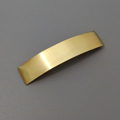 Brushed Metal Minimalist Barrettes | European & American Style Geometric Hair Clip | Normcore Temperament Ponytail Clip | Modern Ins Fashion Matte Hair Accessory