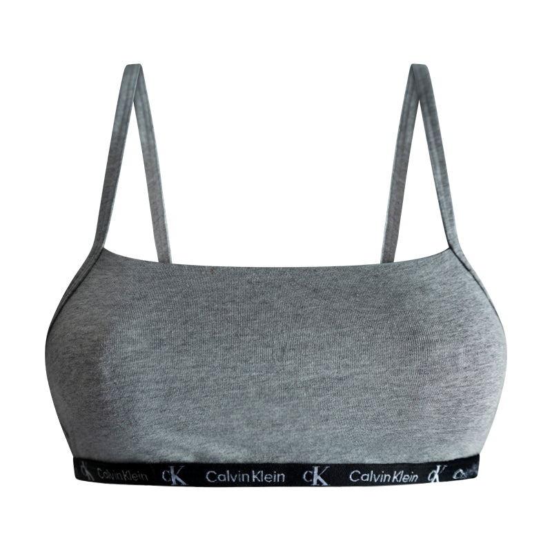 Calvin Klein 1996 Unlined Bralette Womens Black/Grey 2 Pack
