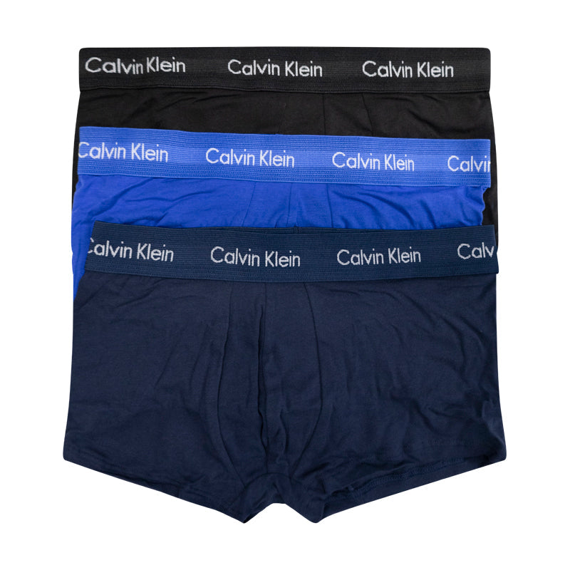 Calvin Klein Cotton Stretch Low Rise Trunks Boxers Multipack 3 Pack Men's Small