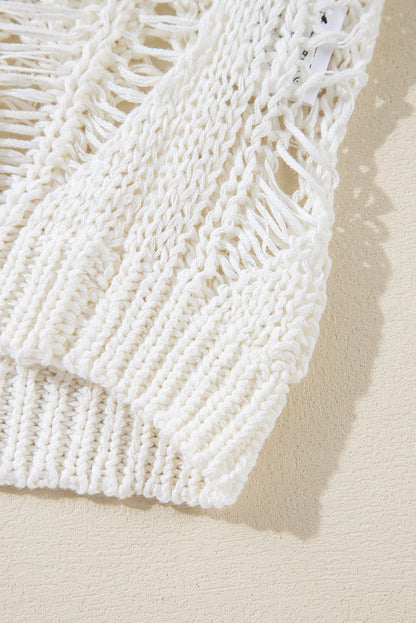 Threaded Pear Olivia Crochet Loose Fit Sweater