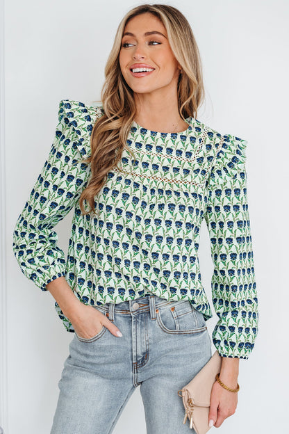 Threaded Pear Amalia Long Sleeve Blouse Long Sleeve Top