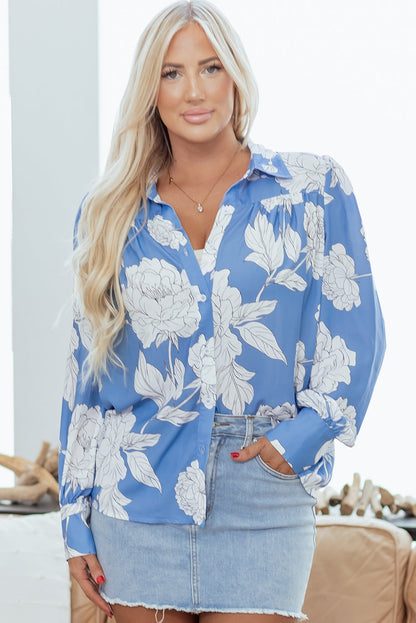 Threaded Pear Carmen Detail Puff Sleeve Shirt