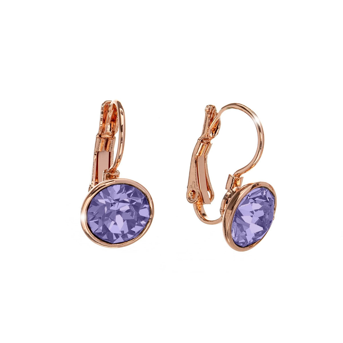 Classic Leverback Earrings with Sparkling Swarovski Crystals